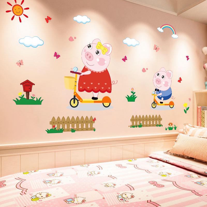 Мультяшные 3D наклейки на стену с динозаврами  Украшение для детской комнаты  Обои для спальни у кровати Наклейки для украшения стен