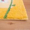 OKA Corner Adsorption Entrance Mat Innocent Daisy 30cm x 110cm Yellow Approx.