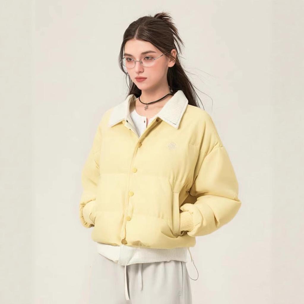 Зимняя вышитая куртка-обманка из двух частей, короткая, с хлопковой подкладкой