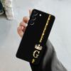 Чехол для телефона Samsung Galaxy S23 S22 S21 S20 Fe Ultra S10 S9 S8 Plus Note 20ultra 10plus, чехол с бриллиантовой короной, королевой, королем, буквой
