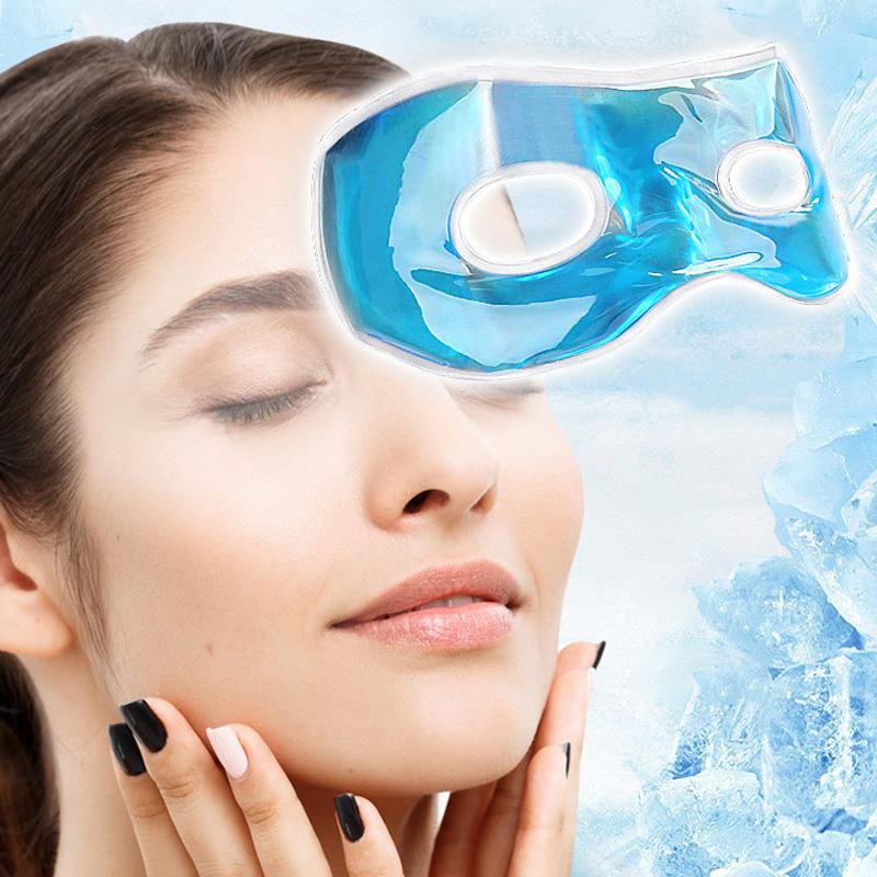 1 шт. Охлаждающий уход за глазами Уход за кожей Усталость Холодная красота Ледяной гель Маска для глаз Многоразовая Снимает отек лица