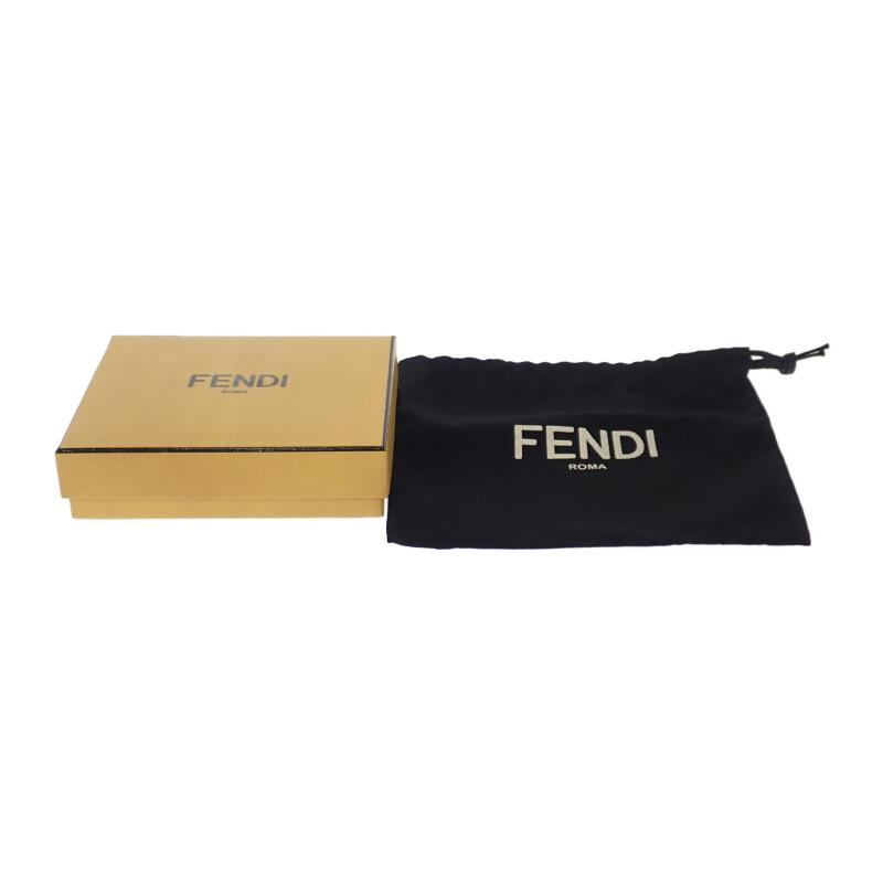 Fendi 8M0445ADYMF13VK Визитница Коричневая кожа Женская