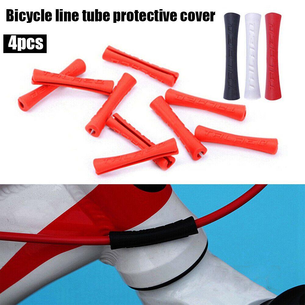 Bike Ultralight Three Colors Shift Brake Bicycle Cable Protector Anti Scratch Line Pipe Sleeve