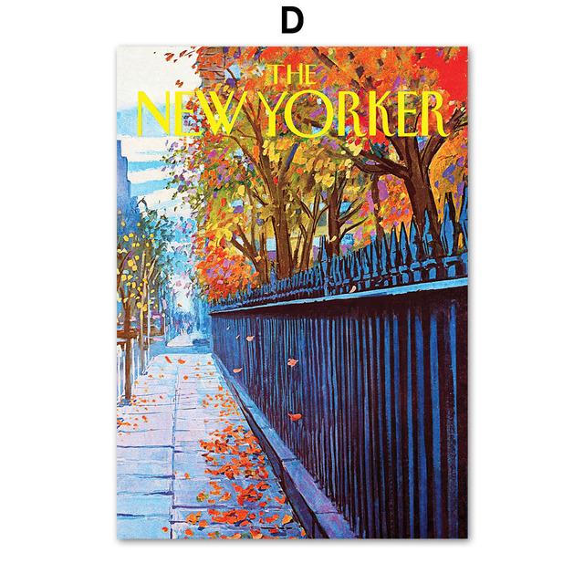 Акварель Нью-Йоркский пейзаж с цитатами, настенная живопись на холсте, плакаты на скандинавскую тему и принты, настенные панно для декора гостиной