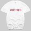 cotton tshirt men summer tees Dark Souls Tshirt You Died MENS Bloodborne Dark Souls 3 Demons Souls fashion brand teeshirt