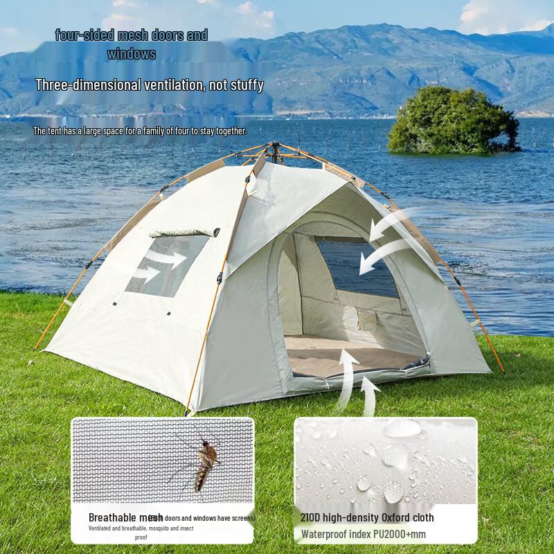 OEING 3-4 Person Portable Folding Tent