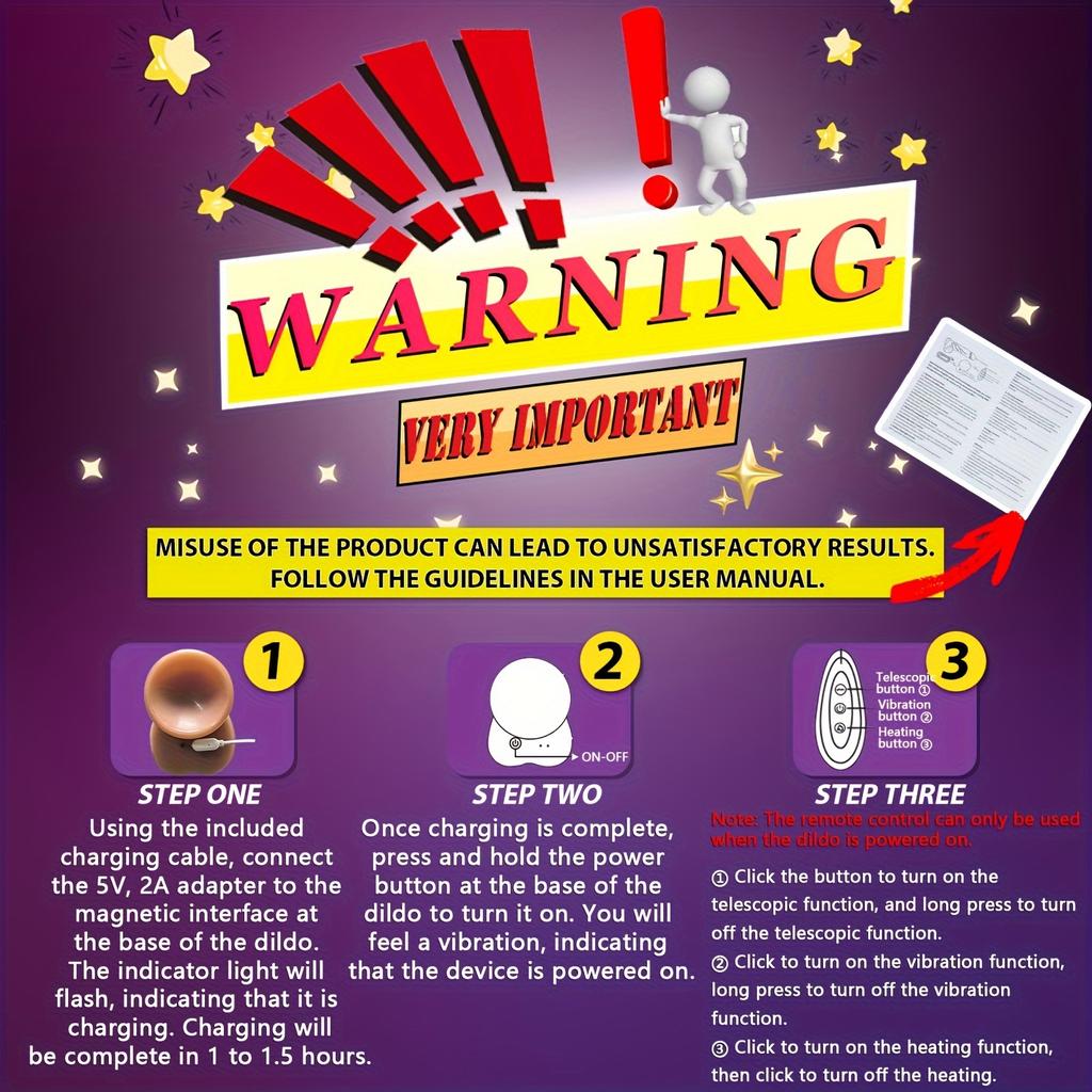 9.1" Thrusting Dildo Vibrator Sex Toys For Women,Vibrating Realistic Dildo For G-spot Anal Stimulation,Remote Control Dildos Adult For Couples Play