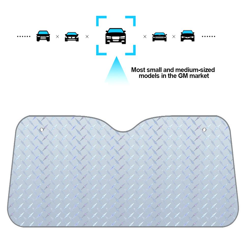 Car Sunshade UV Protection Curtain Car Sun Shade Laser Film Windshield Visor Front Windshield Sunshade Cover Sun Shade