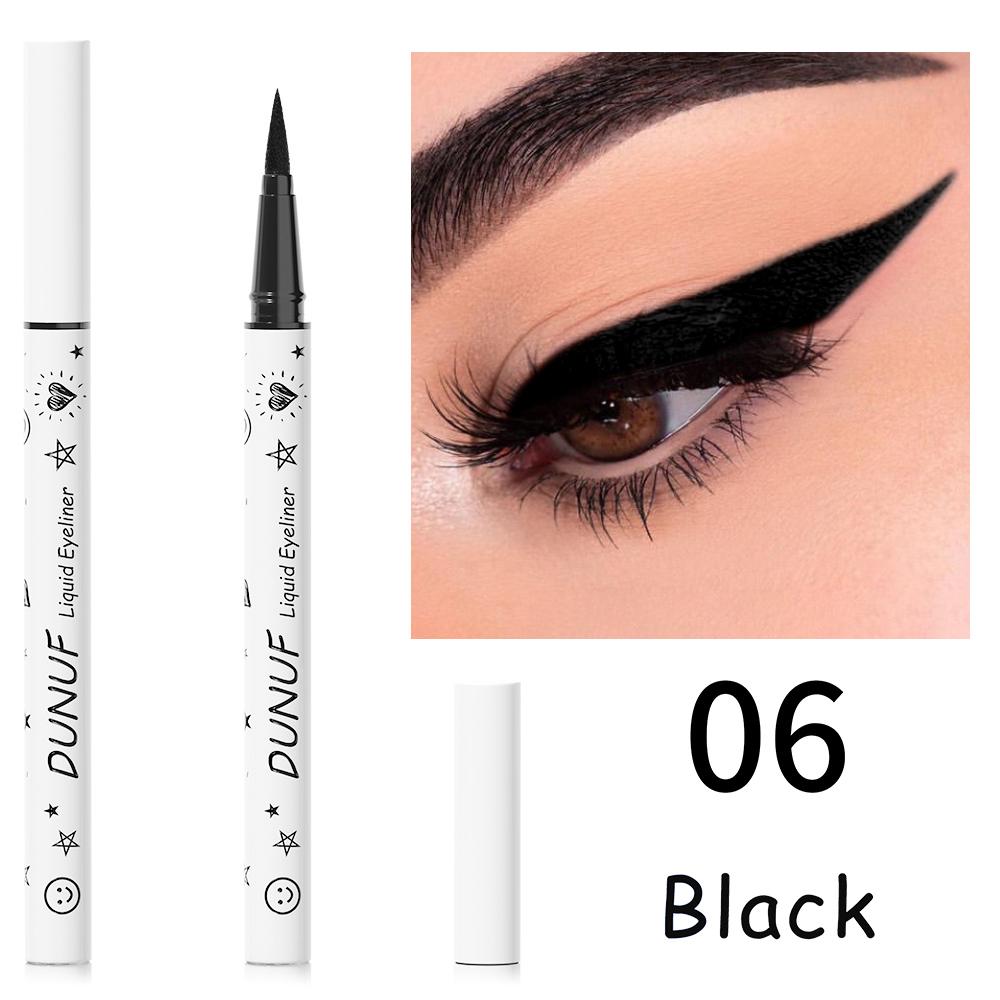 DUNUF 1 Pcs Long Lasting Eyeliner Ultra-fine Smooth Quick Dry Liquid Eyeliner Waterproof, Sweat-resistant and Beginner Friendly