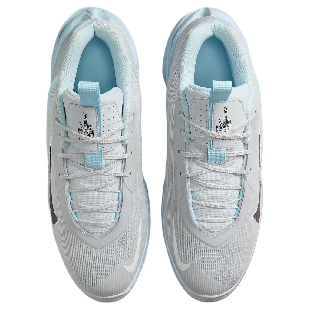 New Nike Anti Slip Wear Resistant Low Top Basketball Shoes Men's White Blue HF1804-002