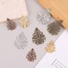 20Pcs Bronze/Copper/Gold/Silver Filigree Wraps Flower Connectors Metal Crafts Gift Decoration Diy Accessories