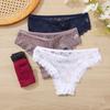 Perspective Hollow Low-Rise Women Panties Net Yarn Lace Patchwork Briefs