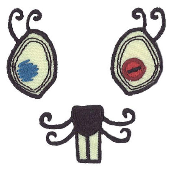 Visage rigolo thermocollant Théo