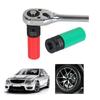 Lug Nut Socket, 17mm/21mm Flower Design,Replacement for Mercedes Benz S Class Protective Lug Nut Socket