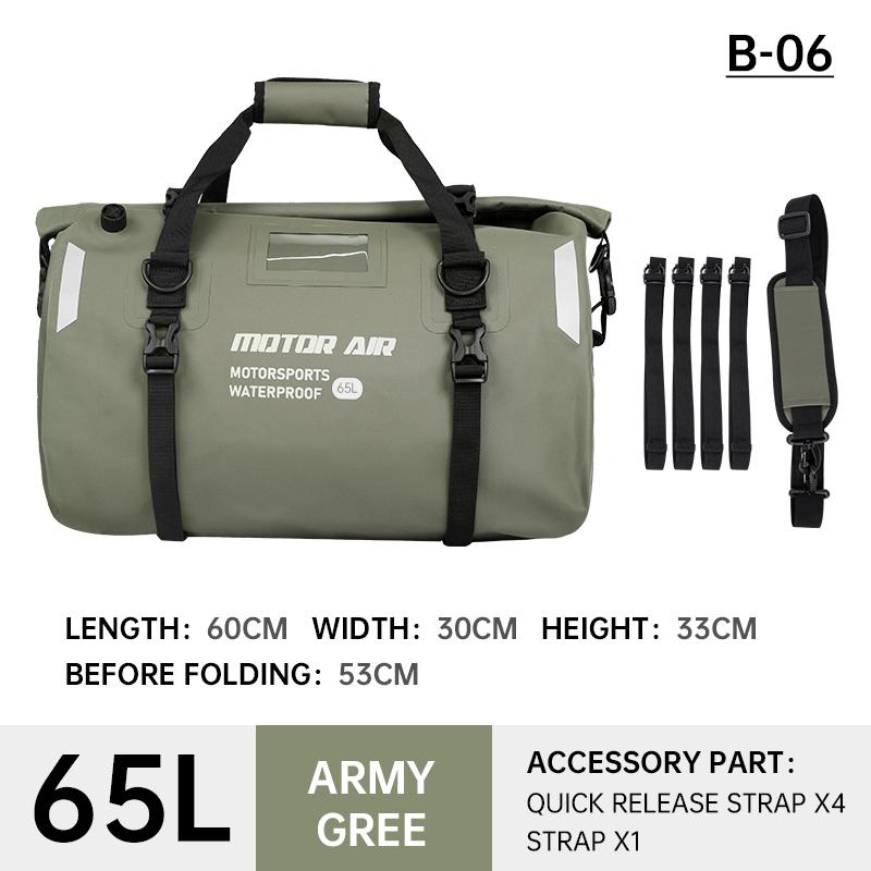 Motor Air 2025  Motorcycle Bag 45l/65l High-capacity Riding Rear Seat Pack Multifunctional Waterproof Outdoor Travel Gears