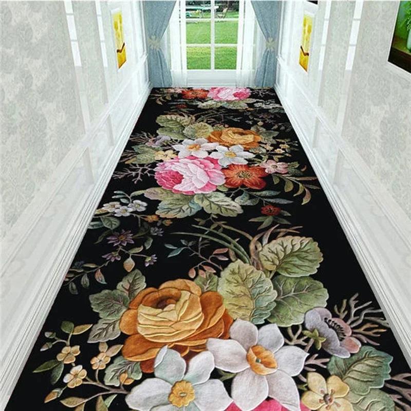 3D Runners Corridor Carpets for Hallway Living Room Decoration Home Hotel Lobby Long Carpet Entrance Door Mat Stairs Area Rug