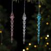 12Pcs Transparent Icicle Ornaments Christmas Tree Ornaments  Christmas Party Decorations