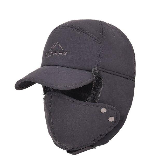 Мужская зимняя теплая шапка-ушанка для катания на лыжах и велоспорта, походная теплая водонепроницаемая шапка