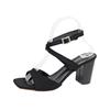 High heels women's summer new square head water word with sandals temperament thick heel sandals women