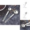 Elegant Silver And Colorful 304 Stainless Steel Long Handle Measuring Spoon Set