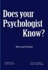 Книга Does Your Psychologist Know? : Psychologist Near Me, Best Psychologist, Best Psychotherapist Near Me