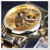 New Women Luxury Top Brand Automatic Mechanical Watch Golden Skeleton Love Stainless Steel Fashion Ladies Wrist Watch