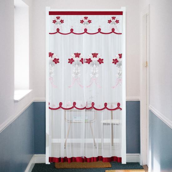 Door Partition Drape Double Layer Mesh Decorative Lightweight Exquisite No Punch Window Curtain Home Textile