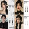 Ink Butterfly Love Earrings Antique Internet Celebrity Same Earrings Niche High-end Sense of National Tide Retro Earrings