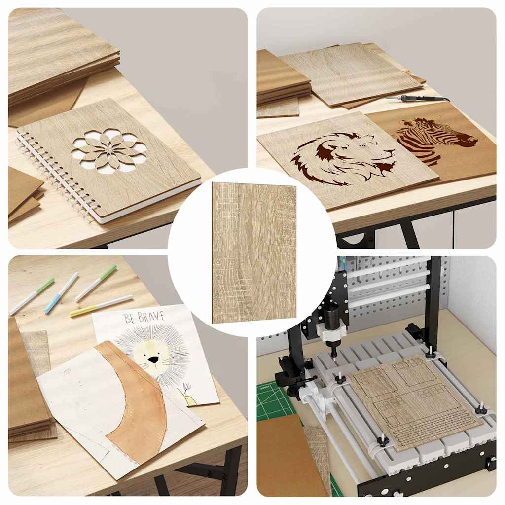 Decorative Panels 150 pcs Sonoma Oak 21 x 30 x 0.27 cm