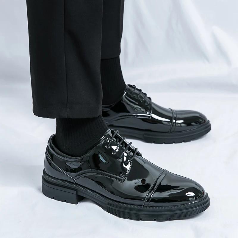 Классические лоферы класса люкс, зеленые оксфордские туфли, деловые повседневные кожаные туфли на шнуровке, свадебные туфли на низком каблуке, яркие цветные туфли