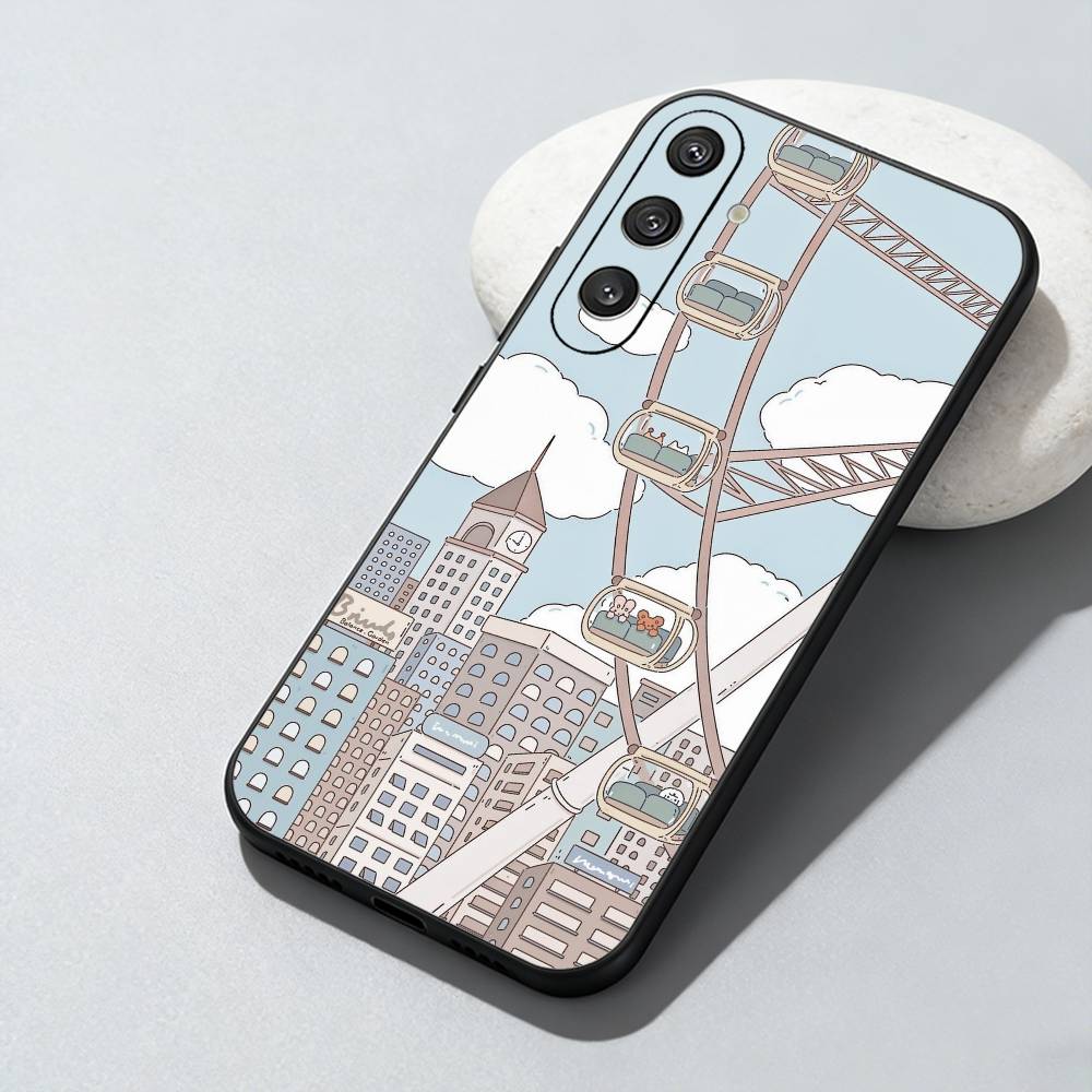 Simple And Fresh Printed Phone Case For Samsung Galaxy A73,A72,A71,A70,A52,A51 Others Soft Black Cover