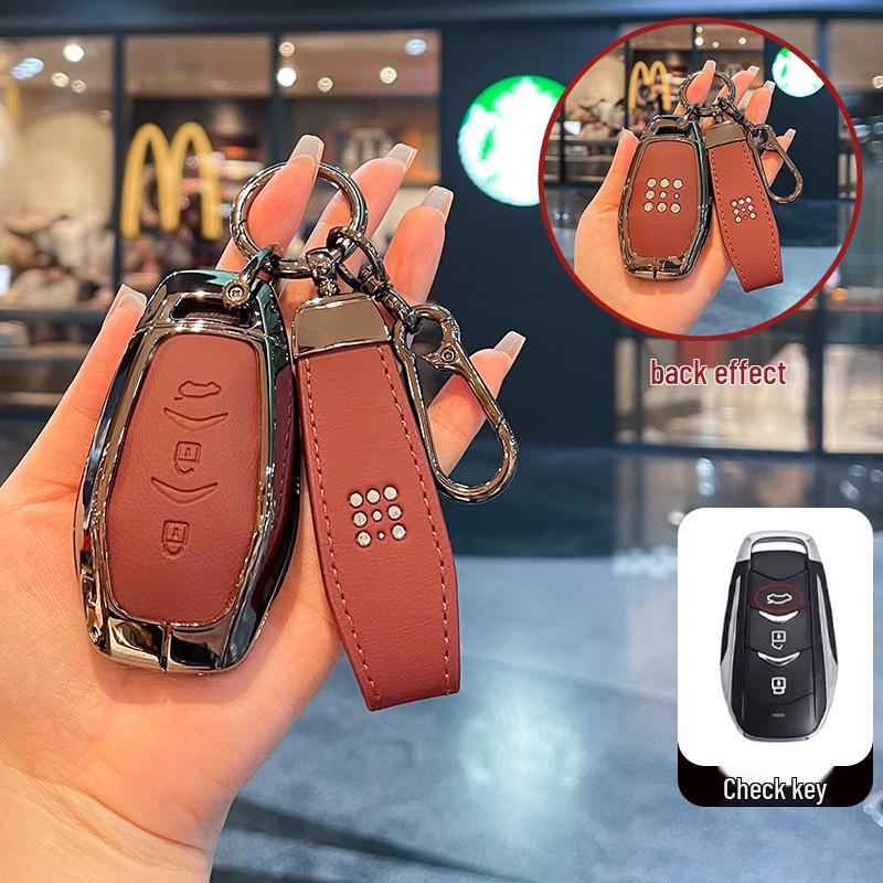 Синий Электрический Чехол для Ключа E5plus для Автомобильного Ключа Dongfeng Seres E5 Plug-in Hybrid DE-i