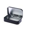 1Pc Survival Kit Small Empty Tinplate Silver Black Flip Storage Box Organizer For Money Coin Candy Key Cigarette Sealed Box