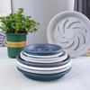 Oushuo Mai Gray-Black Round Flower Pot Trays