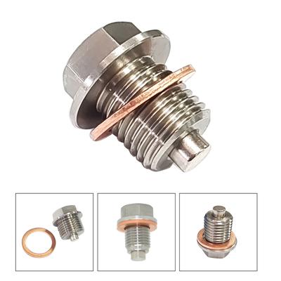 M12x1,25/M14x1,5/M16x1,5 Магнитная пробка для слива масла Сливной болт масляного поддона с шайбой Автоматическая замена пробки для слива моторного масла