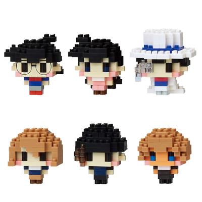 Kawada nanoblock Мини Нано Детектив Конан NBMC_03 1КОРОБКА (6шт) Полный набор Строительная игрушка Япония