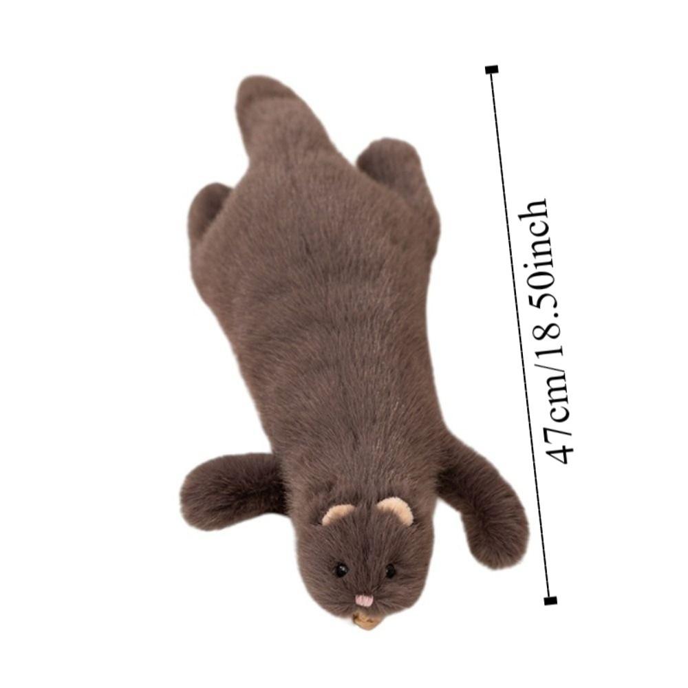 Realistic Design Plush Ferret Stuffed Toy Lifelike Appearance Ferret Stuffed Animal Kids Gift