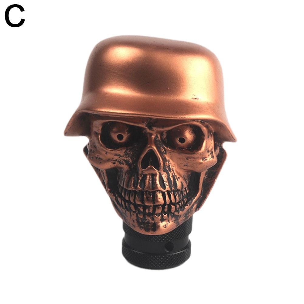 Новый шлем череп универсальный автомобиль ручка переключения передач рычаг для внедорожника кроссовера грузовика универсала хэтчбека купе C9B0