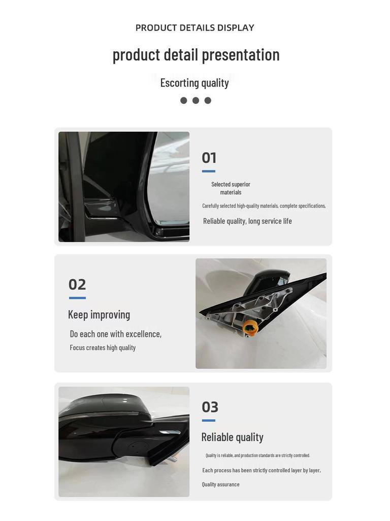 High-Definition Rearview Mirror Assembly for BMW X3 F25