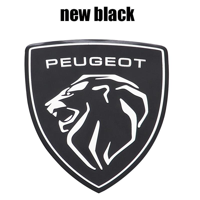 1pcs ABS 100mm 78mm Car Front logo Rear Bumper tail door trunk sticker car rear Emblem sticker styling Accessories For Peugeot