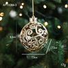 Cross-border Electroplated Christmas Tree Ornaments: Golden Snowflake & Reindeer Pendants