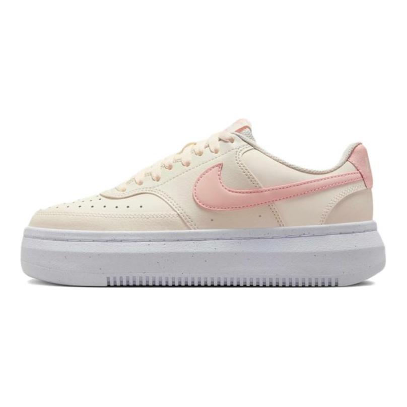 Nike Court Vision Alta Износостойкие Низкие кеды для скейтбординга Женские Экрю Кроссовки DZ5394-108