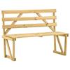 VidaXL Garden Bench 120 Cm Impregnated Pine Wood
