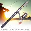 Carbon Telescopic Fishing Rod With 11BB Spinning Fishing Reel Spinning Fishing Rod Set