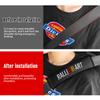 Car Seat Belt Cover Carbon Fiber Shoulder Protection Pads For Mitsubishi Space Star Lancer 9 Outlander Xl Eclipse Cross Asx L200
