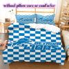 Detroit Lions Pattern Bedding,Quilt Set Quilt Cover Pillowcase Home Birthday Gift (1*duvet cover+2*pillowcase,without core)