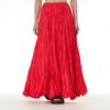 Fluttering Draping Pressed Wrinkled Half-body Skirt Plus Size Women's Skirt Loose Oversized Swing Skirt