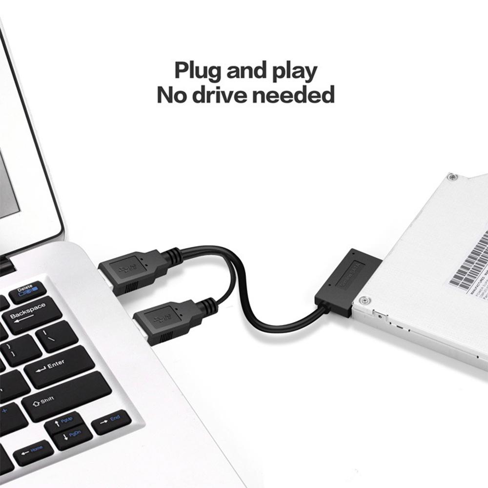 Кабель CD-ROM USB-адаптер 7+6 DVD 13-контактный SATA для ноутбука HDD Drive Slimline