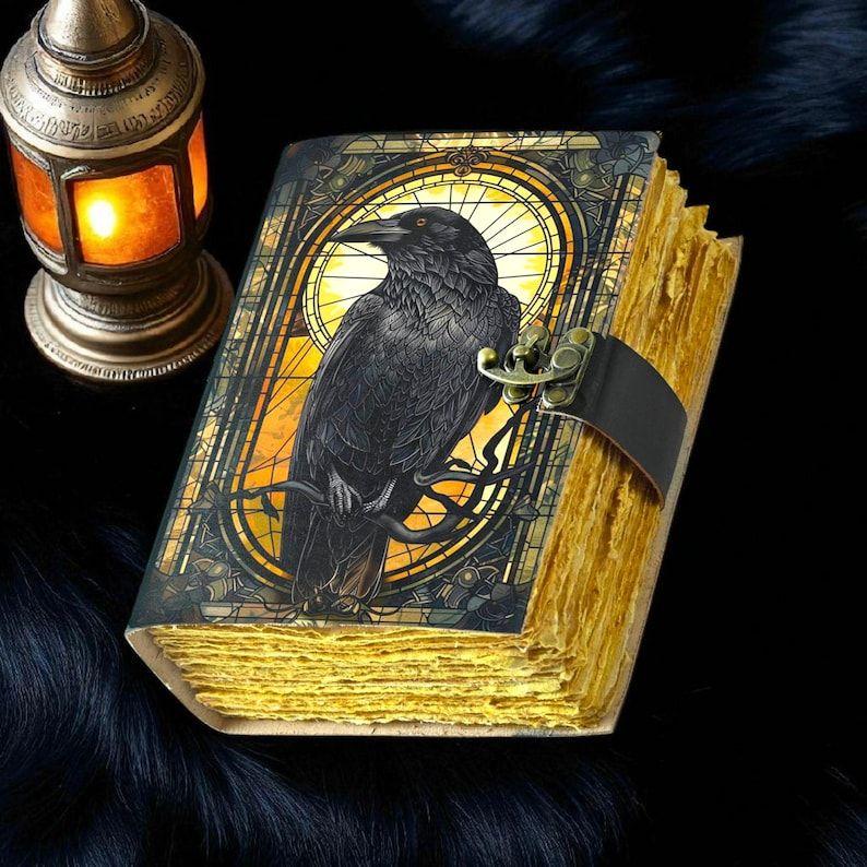 Кожаный дневник «Ворон»: Готический гримуар «Книга теней»