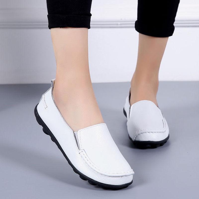 Doudou Women's Shoes Casual Women's Shoes Leather Mom Shoes Shoes Nurse Shoes